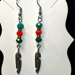 Feather earrings